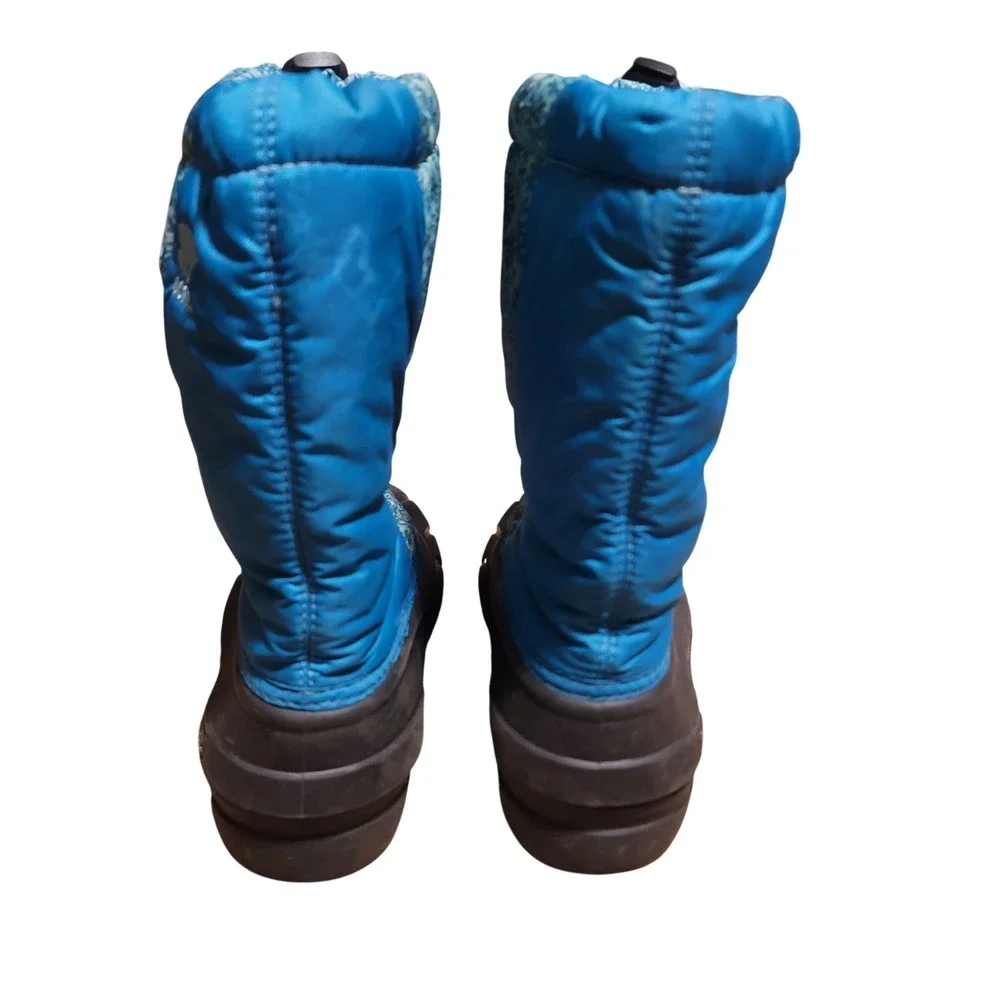 Sorel Snow Boots Waterproof Insulated Kids Size 6Youth Girls Blue Snowflake‎